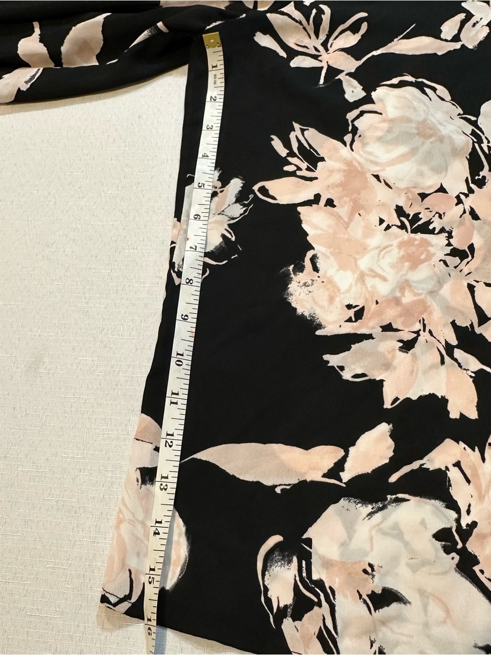 Karl Lagerfeld Paris Floral Pearl Embellished Tassel Blouse XL - Picture 9 of 15
